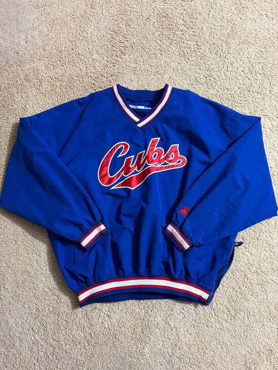 Starter Other - Vintage Chicago Cubs Starter Genuine Merchandise V-Neck Pullover Windbreaker Jac
